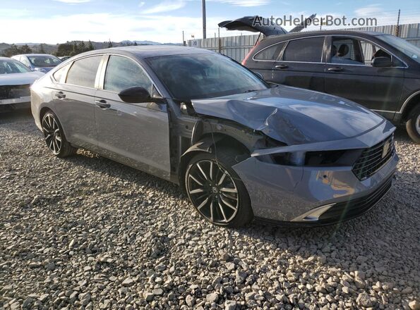 1HGCY2F86RA074577 2024 HONDA ACCORD Серый Передняя правая четверть