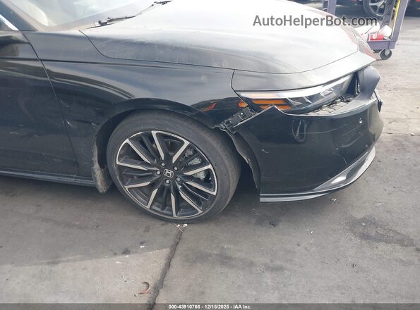 1HGCY2F89RA010372 2024 HONDA ACCORD HYBRID Черный Вид задней части салона