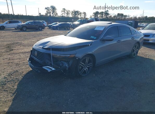 1HGCY2F8XSA004618 2025 HONDA ACCORD HYBRID Серый Передняя левая четверть