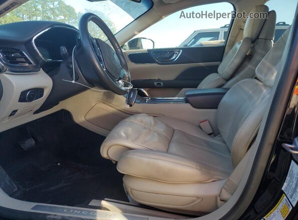 1LN6L9TK4K5609595 2019 LINCOLN CONTINENTA Черный Вид салона спереди
