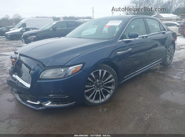1LN6L9TP7H5600944 2017 LINCOLN CONTINENTA Dark Blue Передняя левая четверть
