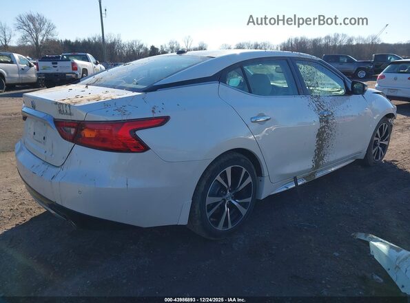 1N4AA6AP0JC389051 2018 NISSAN MAXIMA White Задня права чверть