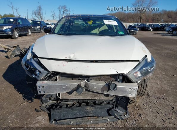 1N4AA6AP0JC389051 2018 NISSAN MAXIMA White Вид щитка приладів