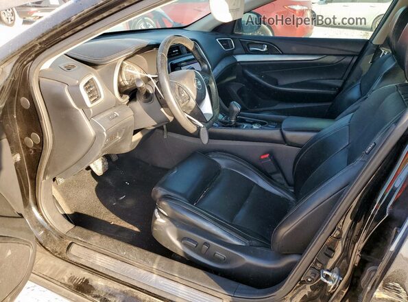 1N4AA6AP1HC416283 2017 NISSAN MAXIMA Black Widok wnętrza z przodu