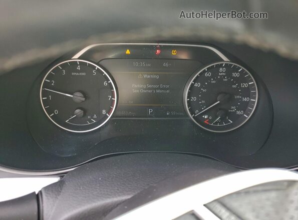 1N4AA6AP5GC377423 2016 NISSAN MAXIMA Белый Вид щитка приборов