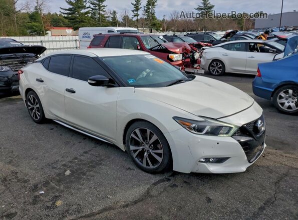 1N4AA6AP5GC377423 2016 NISSAN MAXIMA Белый Передняя правая четверть