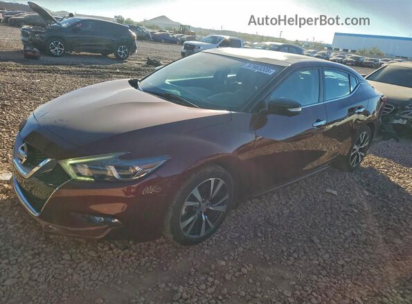 1N4AA6AP6GC447088 2016 NISSAN MAXIMA Burgundy Vista tres cuartos delantera izquierda