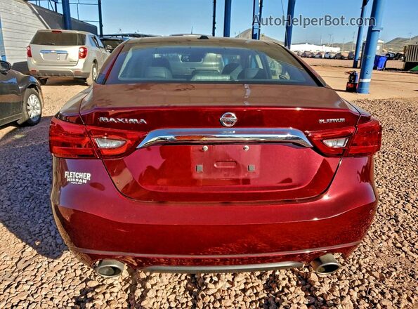 1N4AA6AP6GC447088 2016 NISSAN MAXIMA Burgundy Vista trasera