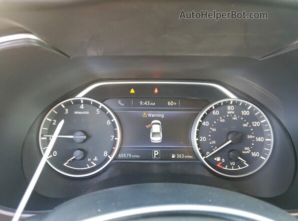 1N4AA6AP6GC447088 2016 NISSAN MAXIMA Burgundy Vista del cuadro de instrumentos