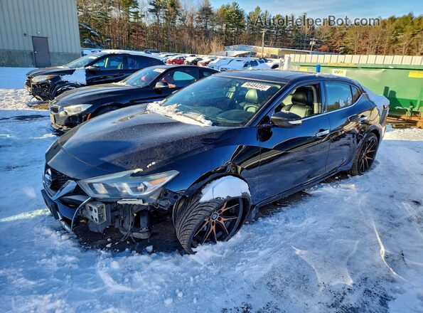 1N4AA6AP7GC387449 2016 NISSAN MAXIMA Black წინა მარცხენა ხედი სამი მეოთხედიდან