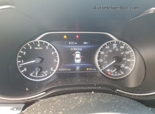 1N4AA6AV0KC374209 2019 NISSAN MAXIMA Серый Вид щитка приборов