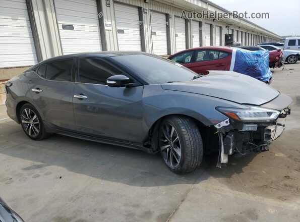 1N4AA6AV2KC371148 2019 NISSAN MAXIMA Серый Передняя правая четверть