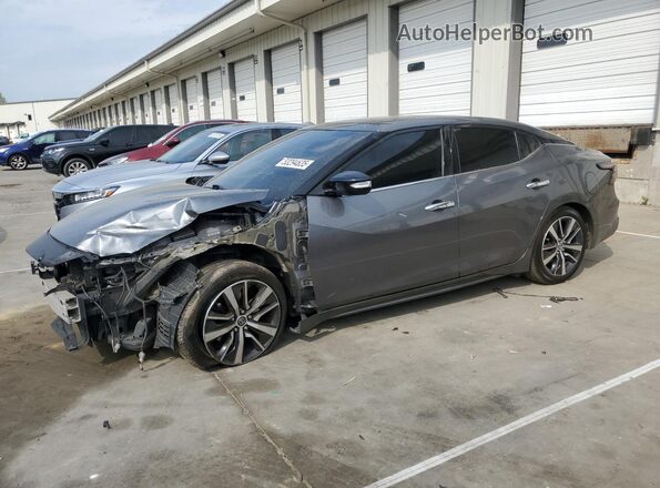 1N4AA6AV2KC371148 2019 NISSAN MAXIMA Серый Передняя левая четверть