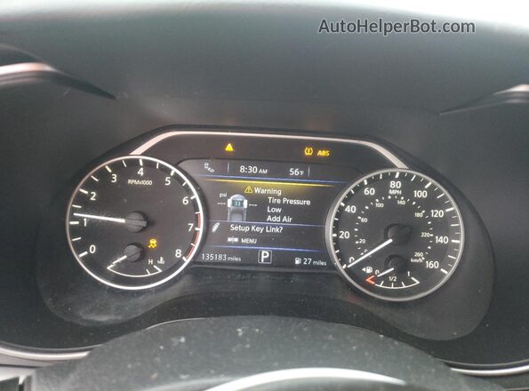 1N4AA6AV6KC370231 2019 NISSAN MAXIMA Серебряный Вид щитка приборов