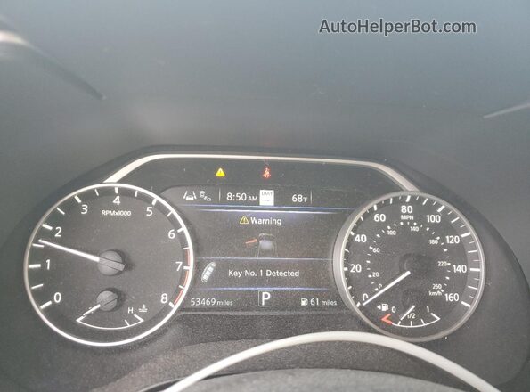 1N4AA6CV2MC508430 2021 NISSAN MAXIMA Черный Вид щитка приборов