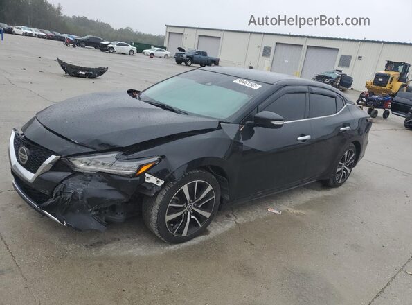 1N4AA6CV7MC506396 2021 NISSAN MAXIMA Черный Передняя левая четверть