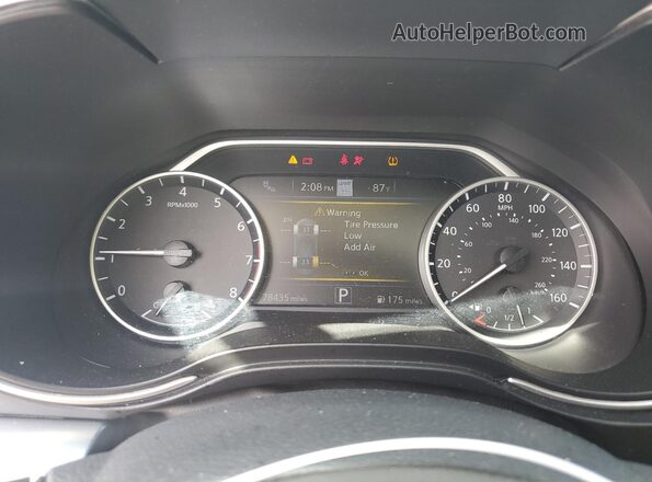 1N4AA6DV3LC372032 2020 NISSAN MAXIMA SL Gray Instrument cluster view