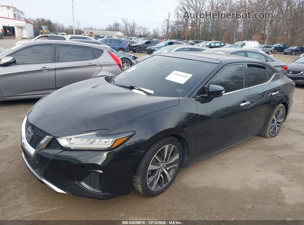1N4AA6DV7LC360952 2020 NISSAN MAXIMA SL Черный Передняя левая четверть