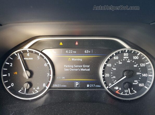 1N4AA6EV2LC378192 2020 NISSAN MAXIMA SR Серый Вид щитка приборов