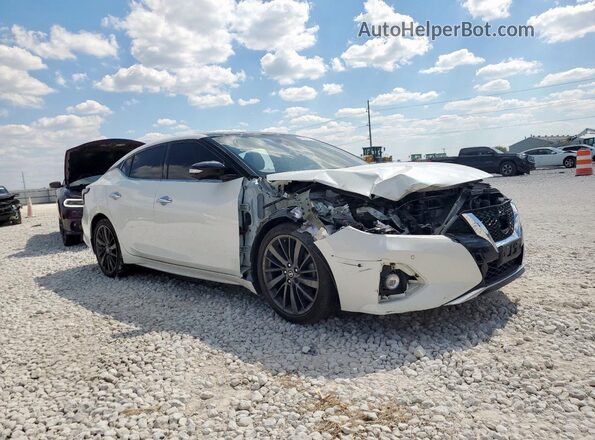 1N4AA6FV0LC385334 2020 NISSAN MAXIMA PLATINUM White Przód prawy