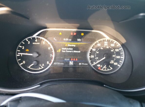 1N4AA6FV3PC514172 2023 NISSAN MAXIMA PLATINUM Серый Вид щитка приборов
