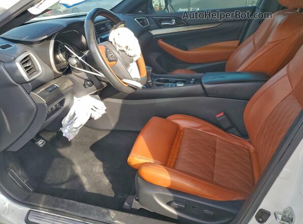 1N4AA6FV5LC376774 2020 NISSAN MAXIMA PLATINUM Белый Вид салона спереди