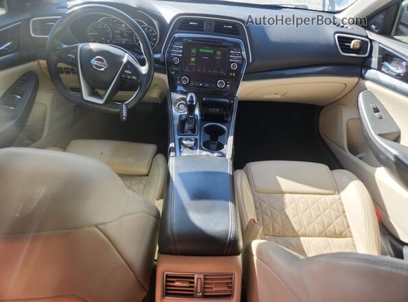 1N4AA6FV9LC377975 2020 NISSAN MAXIMA PLATINUM Белый Вид панели приборов