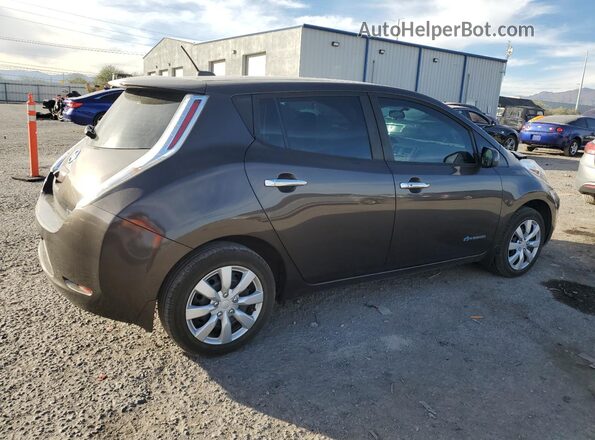 1N4AZ0CP2GC303573 2016 NISSAN LEAF Коричневый Задняя правая четверть