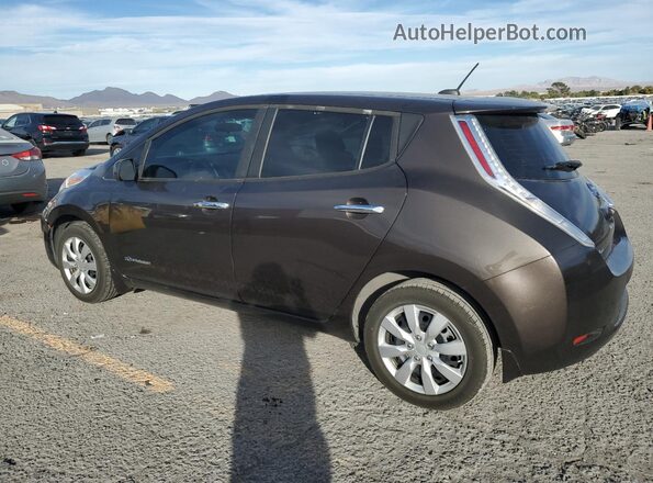 1N4AZ0CP2GC303573 2016 NISSAN LEAF Коричневый Задняя левая четверть