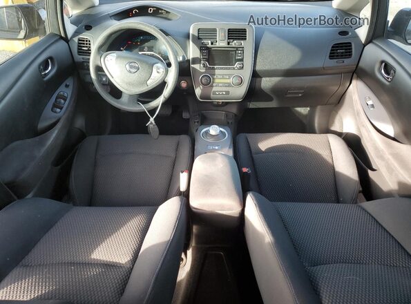 1N4AZ0CP2GC303573 2016 NISSAN LEAF Коричневый Вид панели приборов