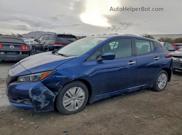 1N4AZ1BV0PC559796 2023 NISSAN LEAF Синий Передняя левая четверть