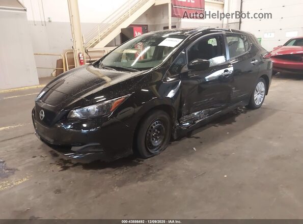1N4AZ1BV7PC559973 2023 NISSAN LEAF Черный Передняя левая четверть