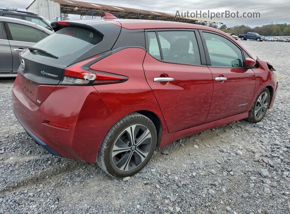 1N4AZ1CP3JC300081 2018 NISSAN LEAF Red Trasero derecho