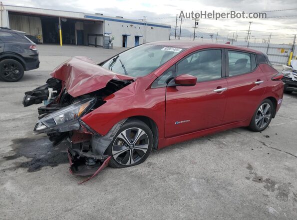 1N4AZ1CP3JC309900 2018 NISSAN LEAF Red Front left