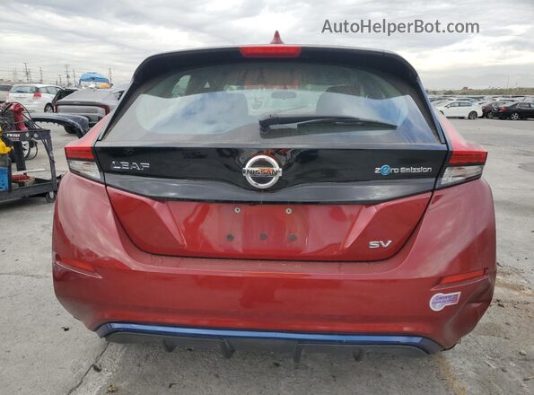 1N4AZ1CP3JC309900 2018 NISSAN LEAF Red Rear view