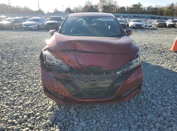 1N4AZ1CP9JC313689 2018 NISSAN LEAF Burgundy Вид спереду