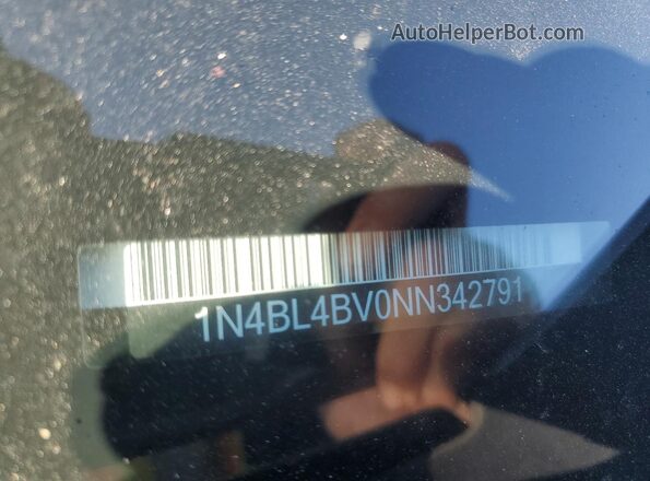 1N4BL4BV0NN342791 2022 NISSAN ALTIMA Серый Вид подкапотного пространства
