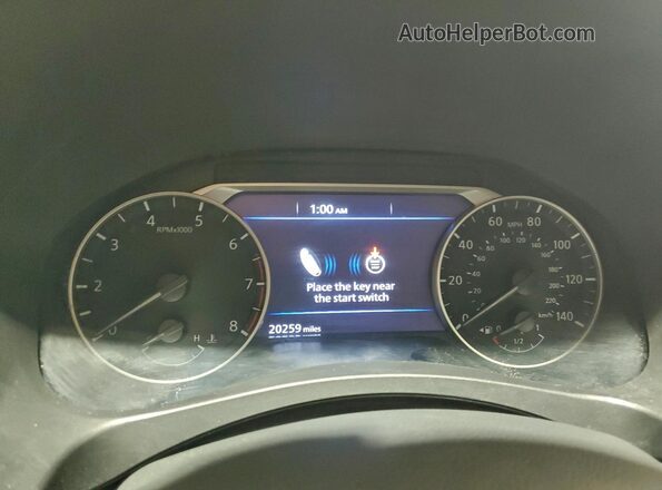 1N4BL4DV2SN346608 2025 NISSAN ALTIMA Белый Вид щитка приборов