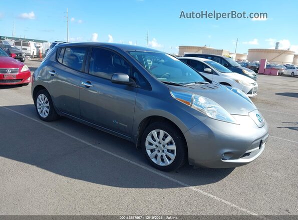 1N4BZ0CP3HC301725 2017 NISSAN LEAF Серый Передняя правая четверть