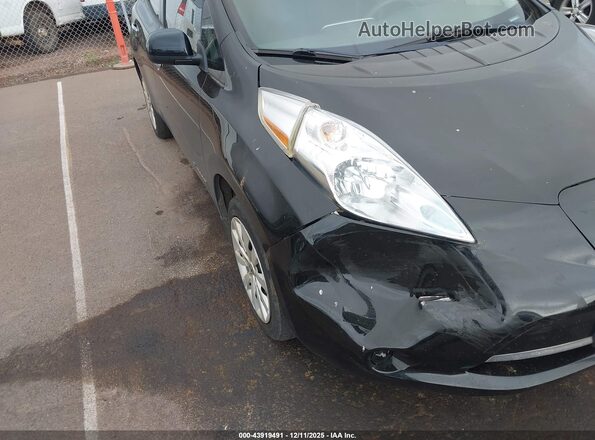 1N4BZ0CP3HC308156 2017 NISSAN LEAF Черный Вид спереди
