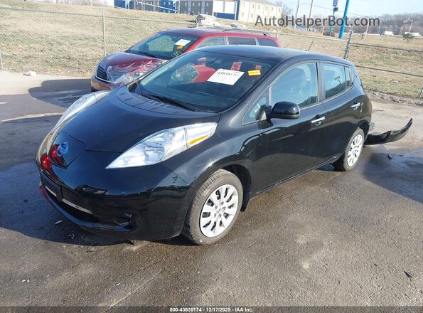 1N4BZ0CP5HC308918 2017 NISSAN LEAF Черный Передняя левая четверть