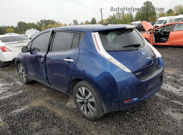 1N4BZ0CP6GC304830 2016 NISSAN LEAF Синий Задняя левая четверть