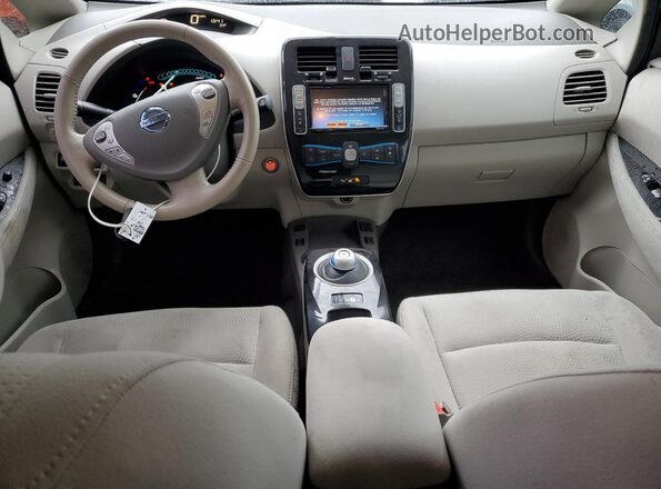 1N4BZ0CP6GC304830 2016 NISSAN LEAF Синий Вид панели приборов