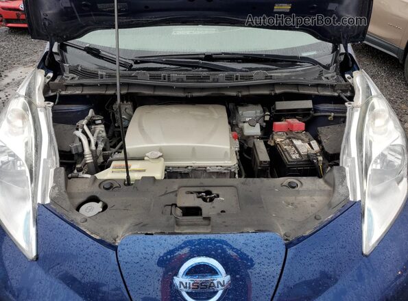 1N4BZ0CP6GC304830 2016 NISSAN LEAF Синий Вид задней части салона