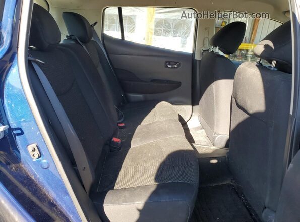 1N4BZ0CP7GC314380 2016 NISSAN LEAF Blue Widok tylnych siedzeń