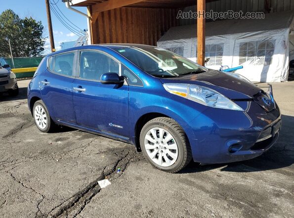 1N4BZ0CP7GC314380 2016 NISSAN LEAF Blue Przód prawy