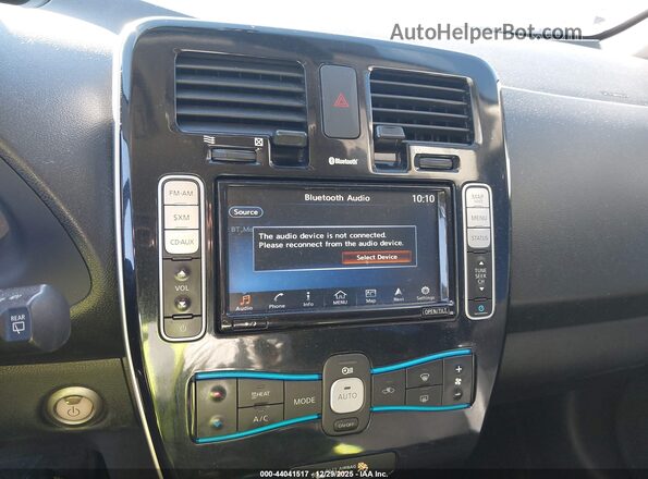 1N4BZ0CP8GC308555 2016 NISSAN LEAF Серебряный Панорамный вид салона 360°