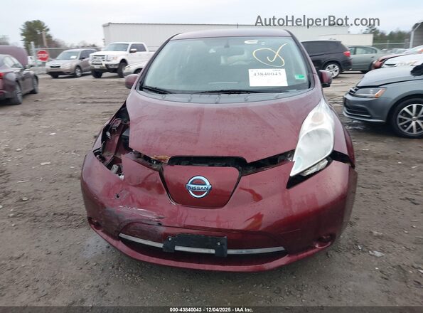 1N4BZ0CP9GC309035 2016 NISSAN LEAF Бордовый Вид щитка приборов