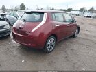 2016 Nissan Leaf Sv Бордовый vin: 1N4BZ0CP9GC309035