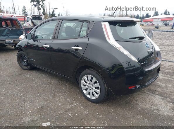 1N4BZ0CPXHC301592 2017 NISSAN LEAF Черный Задняя левая четверть